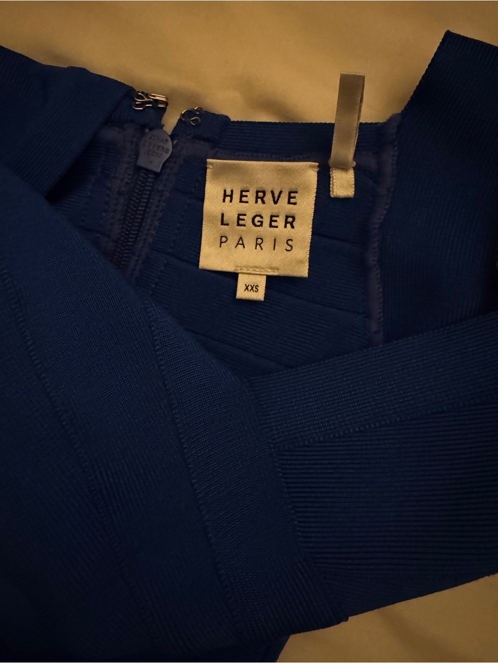 Herve Leger Royal Blue Sleeveless Bandage Top - Picture 3 of 3